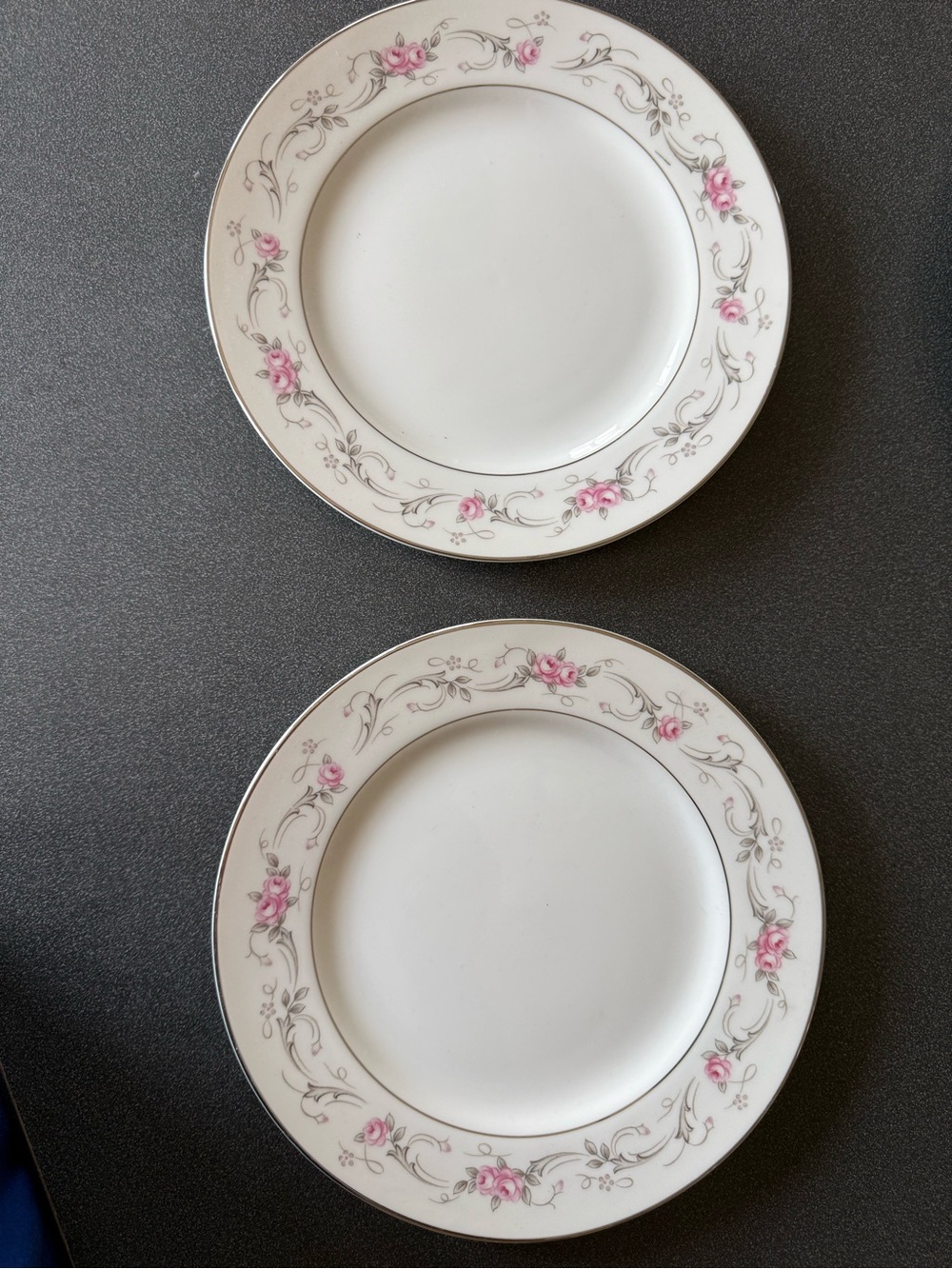 Set of two Vtg Empress China Spring Time  dinner plates